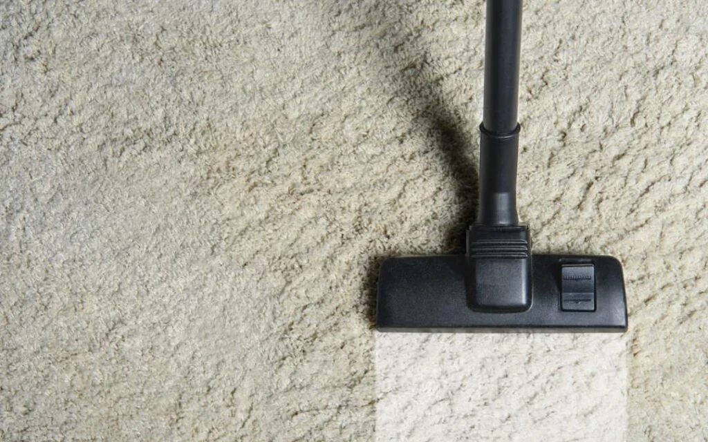 a vacuum cleaner on a carpet